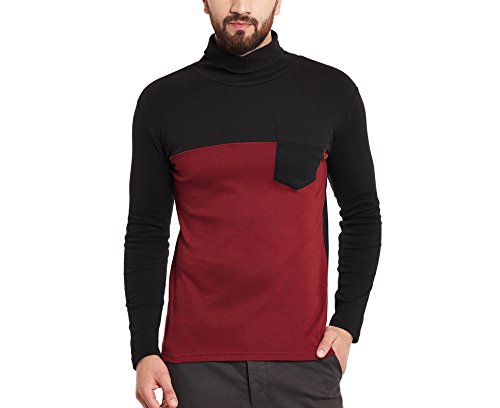 High Neck Cotton T-Shirt 