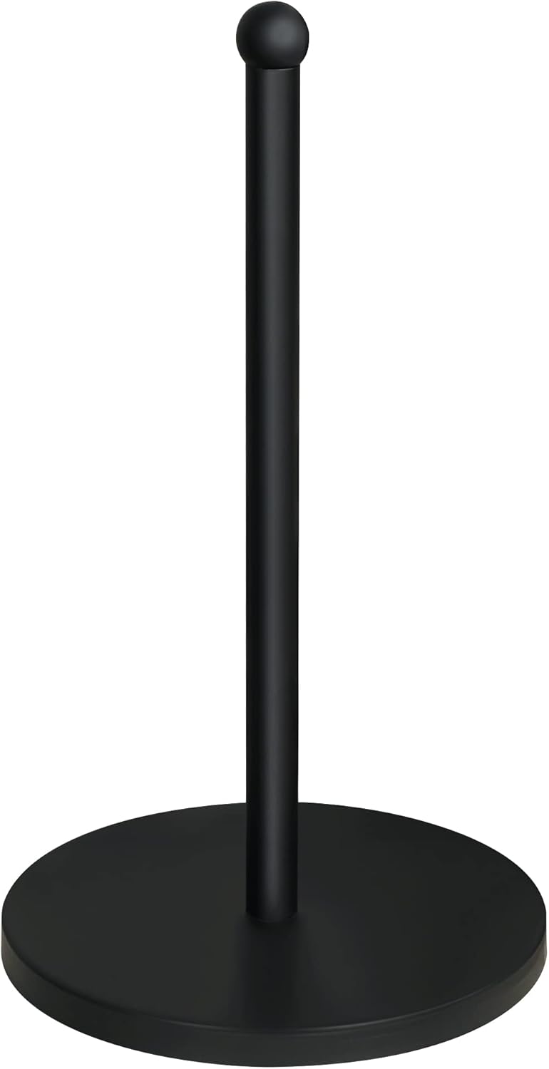 Alise Black Paper Towel Holder,Standing Paper Towel Roll