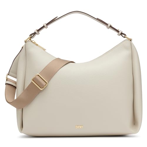 Image of DKNY Hailey Conv Hobo Bag Pebble, Pebble Grey, One size