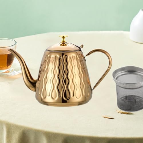 Théière 15L inox dorée, l'infuseur d'excellence pour votre maison