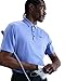 Nike Men's Dri-FIT Tour Golf Polo, 4-Way Stretch, Sweat-Wicking, Structured Collar, Chest & Back Swoosh Logo, Seasonal Colors (Comet Blue | Black (Heather), Small)