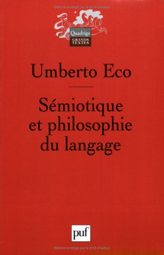 Sémiotique et philosophie du langage