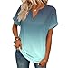 Women's Shirts Short Sleeve Fashion Basic Tunic Tops Loose Fit Casual Lightweight T Shirt V Neck 2026 Summer Blouse