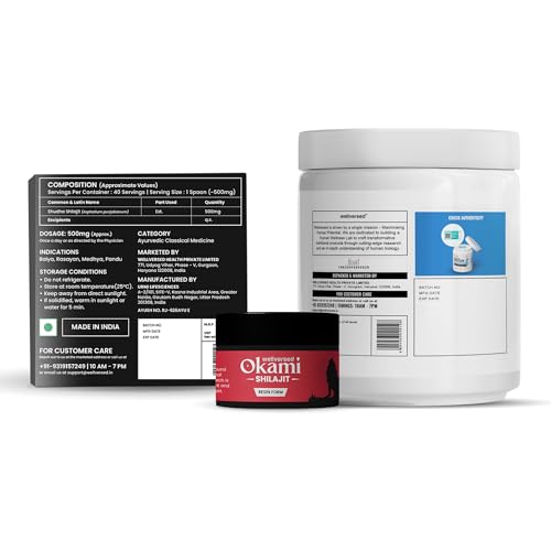 Image of Wellcore Creatine (33 Servings, Tropical Tango) + Okami Shilajit Resin (20g) | Power & Stamina Booster | Lab Tested | For Men & Women