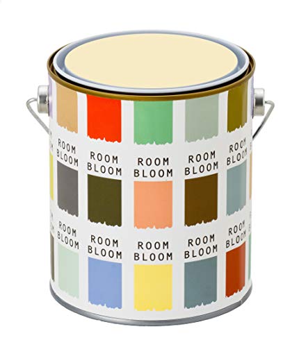 ニッペ 水性塗料(室内 壁用 内装 ペンキ) ROOMBLOOM Matte 1kg カラー:hula(クリーム色 オレンジがかったクリーム) 日本製 4580535471989