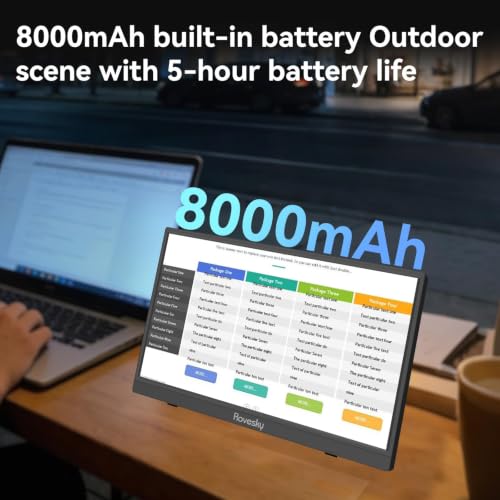 Image of Cordless 15.6'' Portable Monitor with Built-in Battery,1080P FHD IPS Laptop Screen Extender, 100% No Wires Needed, Wireless Screen Mirroring Display for phone PS4 /5 Xbox Switch Gaming & Office