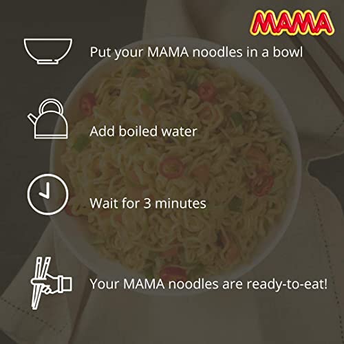 MAMA Instant Noodles Shrimp Tom Yum Flavour 90g Jumbo (Pack of 5)