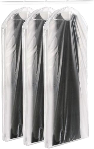 Sac de protection en vinyle transparent pour optimiser le rangement du dressing