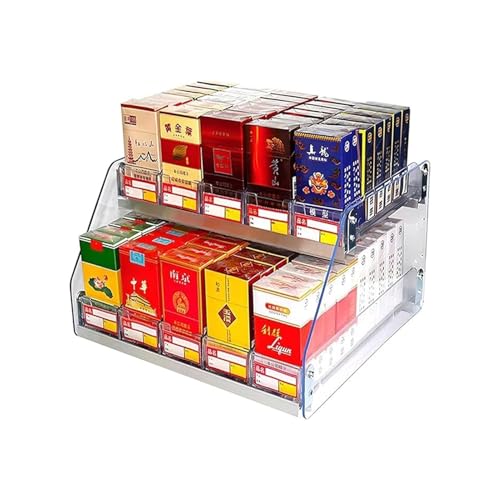 Présentoir à cigarettes pour comptoir de vente boîte plastique acrylique