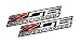 2x (pair/set) Z06 SUPERCHARGED Highly Polished Aluminum EMBLEM for Chevy Chevrolet CORVETTE C6 C7 in Red Black Silver