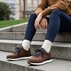 CUSHIONAIRE Women's Kicks lace up Nylon Sneaker +Comfort Foam, Wide Widths Available
