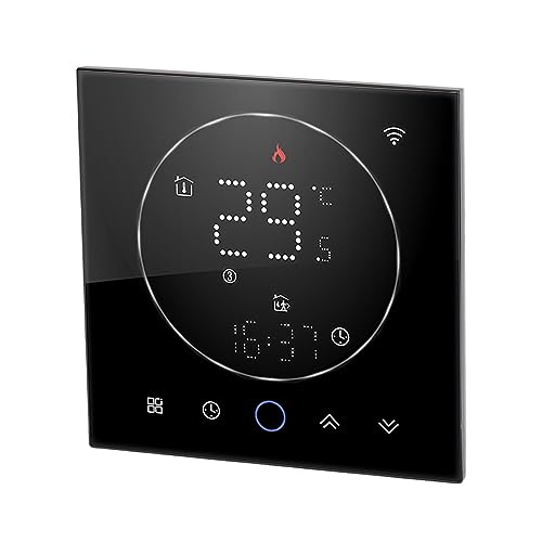 Termostato WiFi programable para control de válvula de calefacción de agua con pantalla LED 7