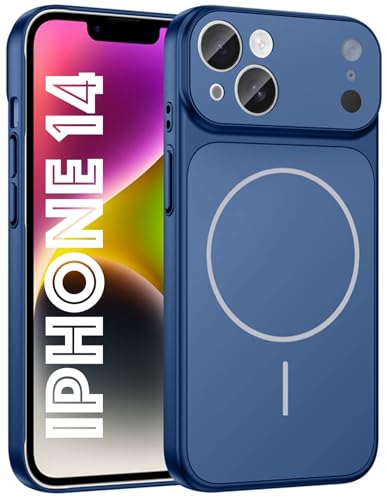 Image of SHINESTAR Converter Case for iPhone 14 | Premium Protective Mag-Safe Cover | iPhone 17 Pro / 17 Pro Max Series Style Design | in-Built Camera Guard | Wireless Charging Compatible - Blue