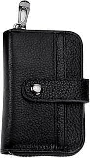 ihreesy Car Card Holder Wallet,Universal Credit Card Wallet with Small Zipper 12 Credit Card Slots Multifunctional Blocking Organizer Wallet for Women Men,Black