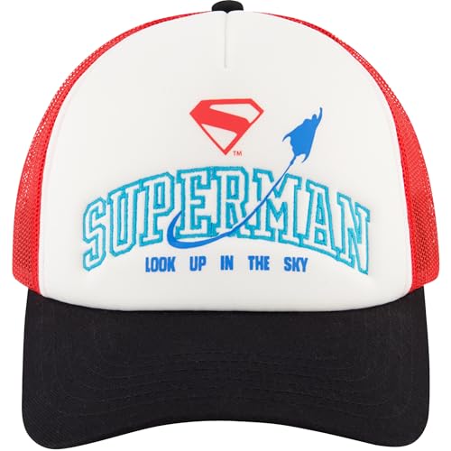 Concept One Casquette trucker Superman snapback, blanc, One Size