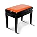 DRSM Panche per Pianoforte Sgabello per Panca con Tastiera Regolabile, Panca per Pianoforte con Cuscino Imbottito in Pelle e Gambe in Legno, Perfetto per Sgabello per Pianoforte per Uso professio