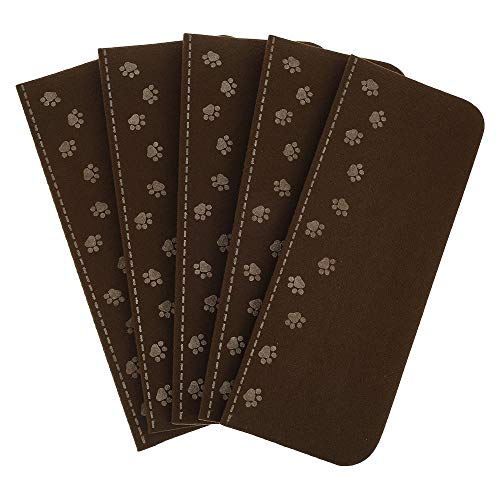 Maiitmor 階段マット 滑り止め 蛍光 5枚/15枚 洗える 足跡 防音 キズ防止 折り曲げ付き 年配 ペット 四季通用 丸洗える 階段クッション 55*22*4cm (15枚入, ブラウン)