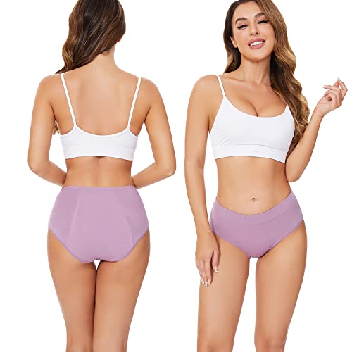 Image of HATSURE Period Underwear for Women Leak Proof Cotton Overnight Menstrual Panties Briefs (Multipack)