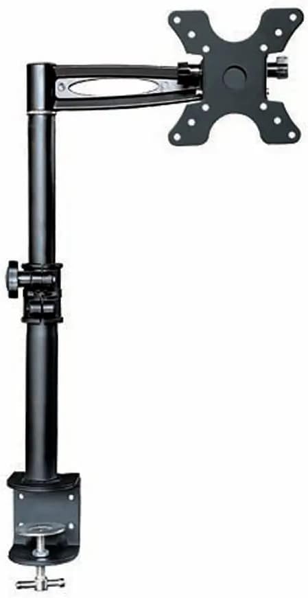 Monoprice 2 Way Adjustable Tilting Desk Mount Bracket for LCD LED (Max 33Lbs, 13~30inch) - Black
