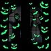 Outus 49 Pieces Halloween Glow in The Dark Window Decals Luminous Stickers Ghost Wall Stickers Bat Wall Stickers Night Glow Decals for Halloween Theme Party