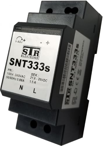 Alpha Communications SNT333S Switching Power Supply (QwikBUS Series); Used to Power The QwikBUS SP333 Unit and/or VSP333 4-Entrance Module; Operates on Safe Low-Voltage Class II WiringMount