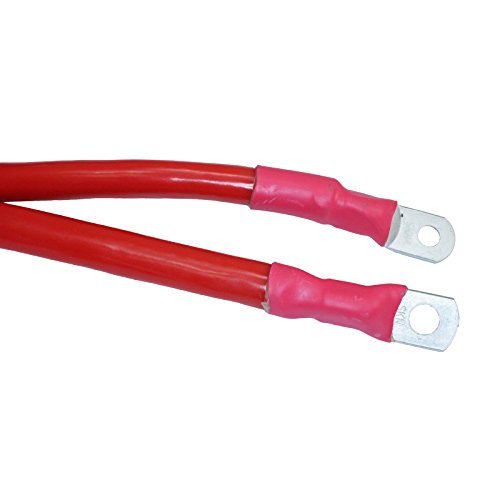 1/0 gauge heavy duty tinned copper marine battery cable BLACK (20 ft, 3/8