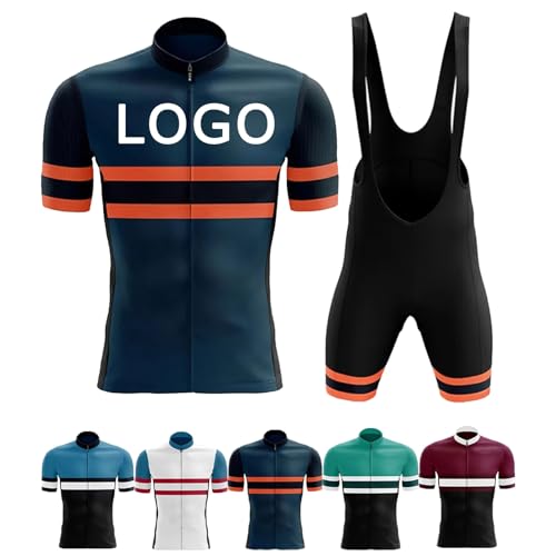 COITROZR Traje de Ciclismo Hombre Personalizado Camiseta de Manga Corta de Secado Rápido para Hombre con Logotipo del Equipo(C)