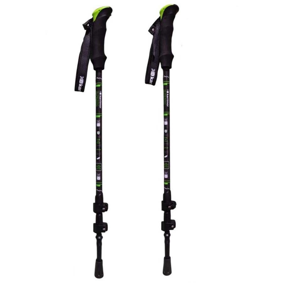 カリマー karrimor アルミ トレッキングポール 2本1セット 超軽量 約235g/本 (ブラック) [並行輸入品]