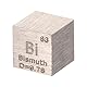 PATIKIL Bismutwürfel, 10mm Bi-Dichte Würfel Hochdichtes Elementwürfel Einzigartiger Metallwürfel Periodensystem der Elemente Sammlungen Laborexperiment Lehrer Wissenschaftliche Klassen
