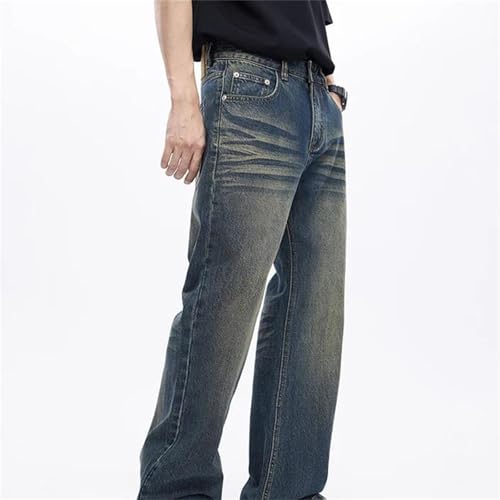 Men's Jeans – Flared Bootcut Denim Pants, Loose Fit Full-Length Trousers4