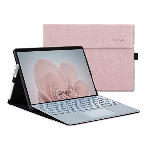 Omnpak Microsoft Surface Pro 9 - Funda protectora resistente a los golpes de 13 pulgadas con correa para el hombro, correa de mano compatible con teclado tipo cubierta para Surface Pro 9 2022 Cover