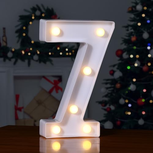 Foaky LED Light up Numbers Sign Marquee Numbers Sign for Night Light Table Decorations for Birthday Party (7)