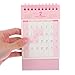 NUOBESTY Mini Desk Calendar Standing Flip Calendar 2025-2026 Pocket Calendar 18 Month Calendar Schedule Planner Calendar for Office School 2025.07-2026.12