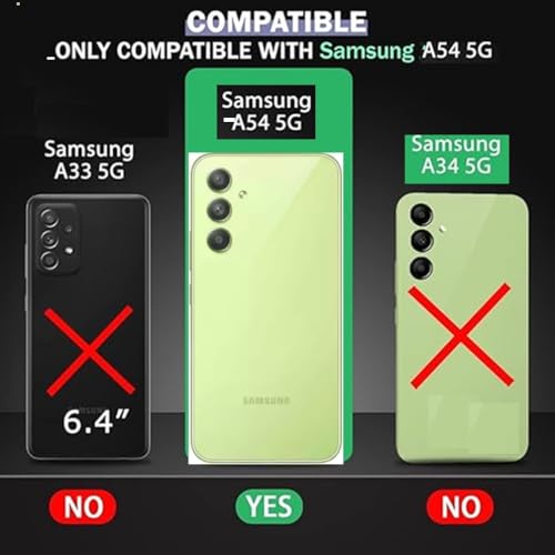 Image of COVERBLACK Rubber Back Cover for Samsung A54 5G - SM-A546E - Transparent