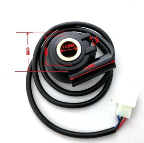 3ピン12Vデジタルモータースピードメーターマイレージアセンブリアフターサイクルモデルアフターマーケット交換(15mm)