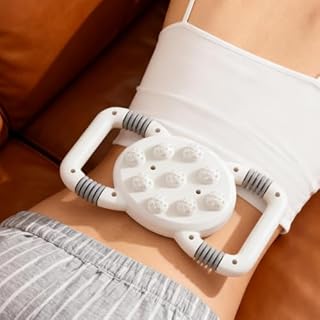 Massaggiatore senza fili, Dispositivo per massaggio, Wireless elettrico con vibrazione regolabile, Massaggiatore portatile, Dispositivo con design ergonomic