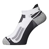 ASICS Nimbus Single Tab Running Socks, White/Dark Grey, Medium