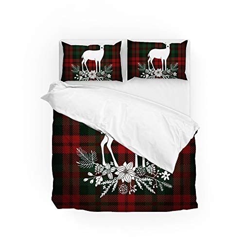 Housse de couette Noël facile d'entretien pour grand lit King size - 2