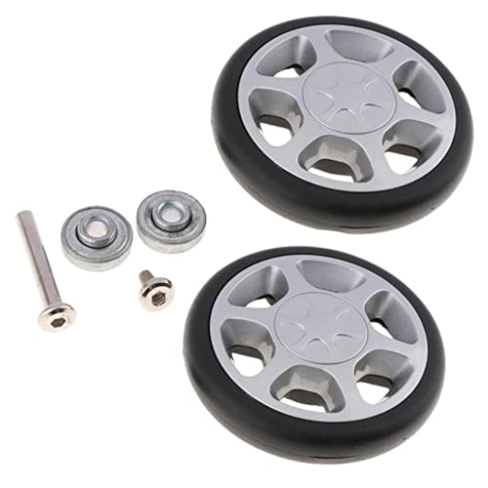 Travel Suitcase Wheels Swivel Casters Set with Nail Accessory Kit