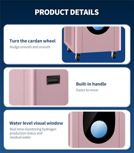 FCADFCA Hydrogen Generator, 99.99% High Purity H2 Inhaler, 3 Output SPE/PEM Brown Gas Respirator, 8 Hours Adjustable, Hydrogen Inhalation Machine - Image 9