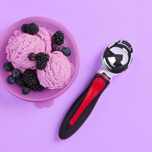 Tupperware Ice Cream Scoop Black with Red Handle