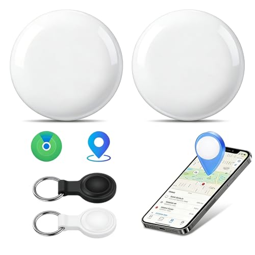 CAYVIS Air Traceur Tag Compatible avec l’app Localiser Apple (iOS & Android), Pile Remplaçable, Compatible iOS & Android, Idéal pour Clés, Portefeuille,...