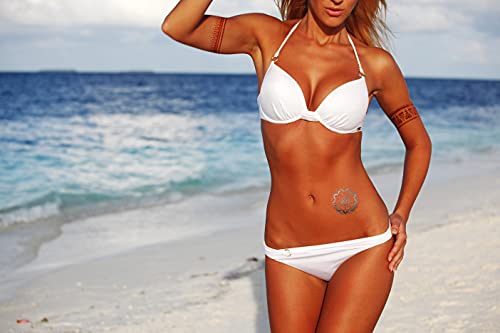 Terra Tattoos Rose Gold Henna Temporary Tattoos 75+ Mandala Tattoos Flowers, Mandalas, Elephants Waterproof Nontoxic Long Lasting Perfect For Beach, Festivals, & Parties #TOP4