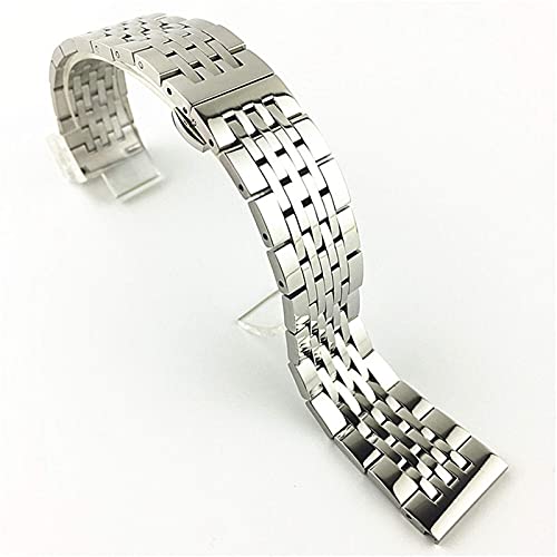 Bracelet de montre en acier inoxydable 19mm et 21mm durable pour homme et femme