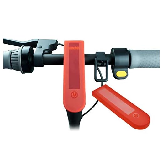 KINGWON Linghuang vattentätt silikonskydd för Ninebot Segway Max G30 elscooter switch panel skydd tillbehör (röd)