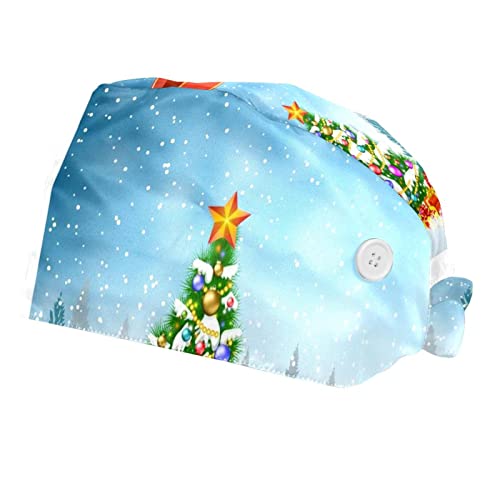Couvre-chef paysage d'hiver pour cuisine et restauration lot de 2 casquettes