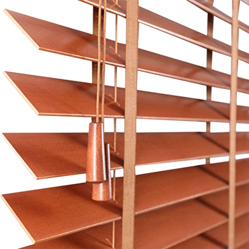 Store horizontal en bois avec fixation sans perçage pour protéger votre intimité