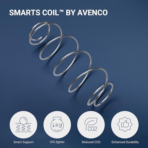 Image of Avenco Twin Mattress, 10 Inch Medium Firm Twin Size Mattress in a Box, Hybrid Mattresses with Smarts Coil Pocket Springs for Motion Isolation, Strong Edge Support, CertiPUR-US Certified