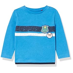 s.Oliver Baby-jongens T-shirt met lange mouwen, blauw, 68 cm