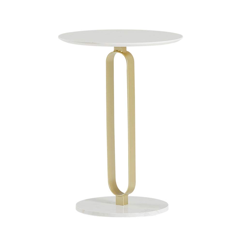 Table basse ronde en marbre pour créer un cocon chaleureux et chic chez vous
